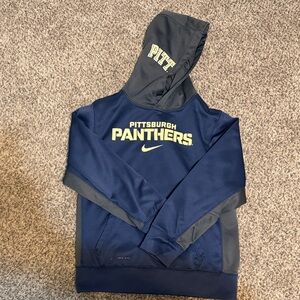Nike Navy and Gray Pittsburgh Panthers Hoodie